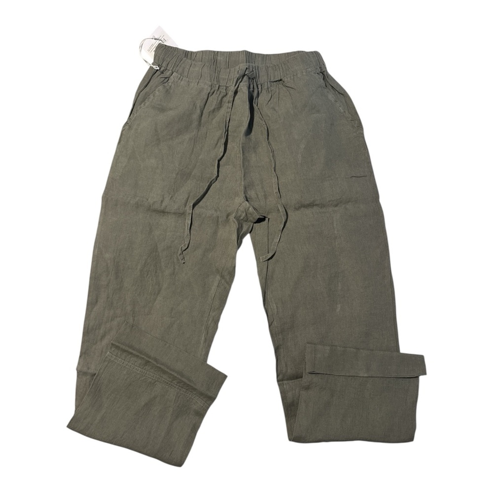 Parachute- Women’s Linen Lounge Linen Pant in Moss